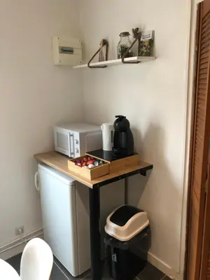Cuisine ou kitchenette dans l'établissement L’été de Mélusine