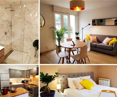 Cuisine ou kitchenette dans l'établissement Le 14 - Style Scandinave with Parking