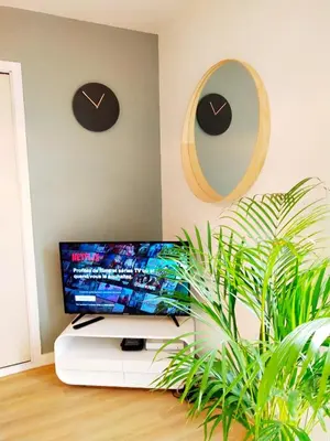 Télévision ou salle de divertissement dans l'établissement Le 14 - Style Scandinave with Parking