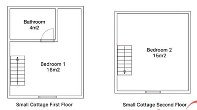Plan de l'établissement Bay Cottage Gite, Busserolles.