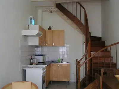 Cuisine ou kitchenette dans l'établissement Orion, Les Constellations