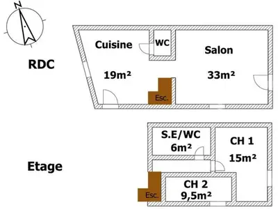 Plan de l'établissement Charmante maison XVIIIème rénovée avec piscine et terrasse, proche rivière et pistes cyclables - FR-1-426-99