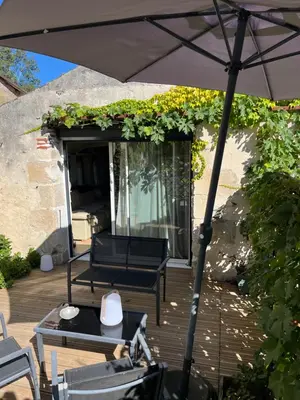Terrasse ou espace extérieur de l'établissement Halte vendéenne atypique