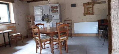 Cuisine ou kitchenette dans l'établissement Moulin de Ringère