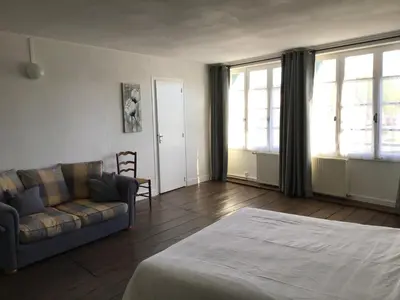 Un ou plusieurs lits dans un hébergement de l'établissement Numéro 96 chambre d hôtes