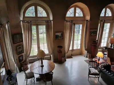 Coin salon dans l'établissement Château de Chasseneuil sur Bonnieure