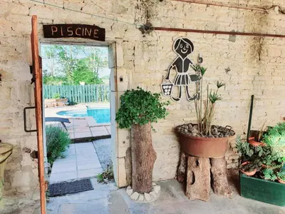 Jardin de l'établissement La Fontenelle Meublé T2
