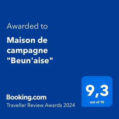 Certificat, récompense, panneau ou autre document affiché dans l'établissement Maison de campagne 