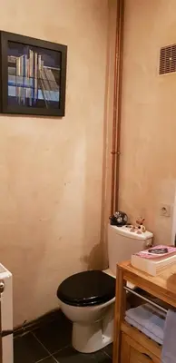 Salle de bains dans l'établissement Château de la Cressonnière