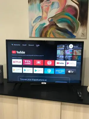 Télévision ou salle de divertissement dans l'établissement Studio le petit logis-meublé 2 étoiles -local vélo-arrivée autonome-H Flexibles