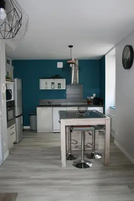 Cuisine ou kitchenette dans l'établissement La Vallée du Thouet
