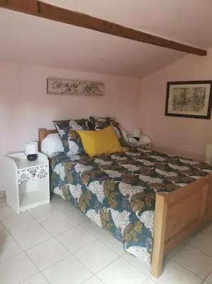 Un ou plusieurs lits dans un hébergement de l'établissement Gîte de La Pomerie