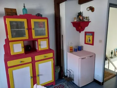 Cuisine ou kitchenette dans l'établissement hô choucas