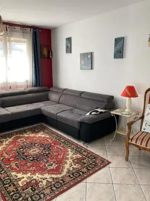 Coin salon dans l'établissement Villa de la Prée
