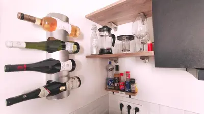 Cuisine ou kitchenette dans l'établissement Votre Escale - Magellan Cinéma