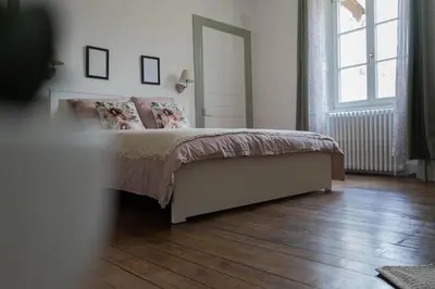 Un ou plusieurs lits dans un hébergement de l'établissement un dimanche chez Julie chambre Léontine