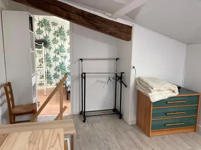 Un ou plusieurs lits dans un hébergement de l'établissement Charmante maison dans la vallée de la Charente