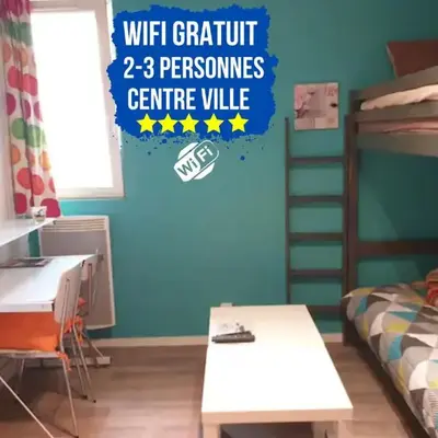 Studio Simplicien *Cosy* plein centre ville de Poitiers *TV* Wifi *Café*