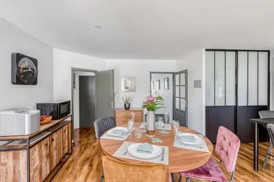 Cuisine ou kitchenette dans l'établissement Maison Dany