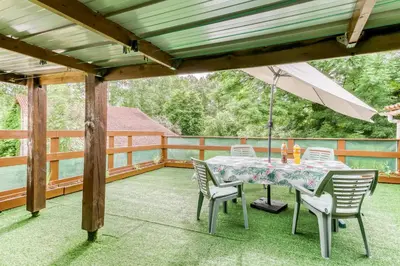 Balcon ou terrasse dans l'établissement Le Pardoux
