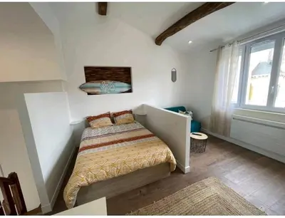 Un ou plusieurs lits dans un hébergement de l'établissement The California Dream - hyper-centre - 2mn gare SNCF - WIFI NETFLIX gratuit
