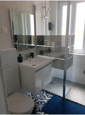 Salle de bains dans l'établissement La Nouvelle-Orléans - hyper-centre- 2mn SNCF - Wi-Fi Netflix gratuit