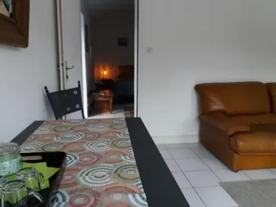 Coin salon dans l'établissement Chambre d'hôtes La Thibaudière