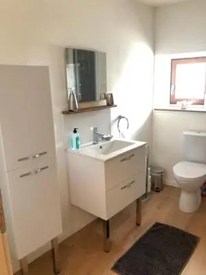 Salle de bains dans l'établissement Les Roches