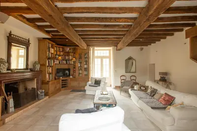 Coin salon dans l'établissement Le Clos Du Gue