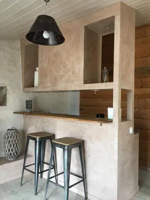 Cuisine ou kitchenette dans l'établissement Gîte «Les frênes »
