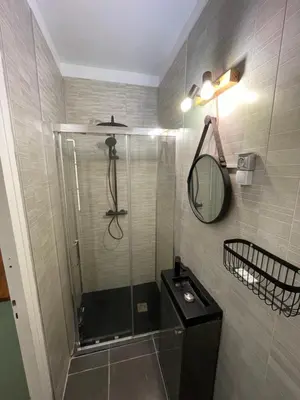 Salle de bains dans l'établissement L’hiver de Mélusine