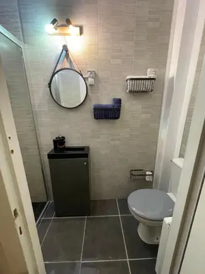 Salle de bains dans l'établissement L’hiver de Mélusine