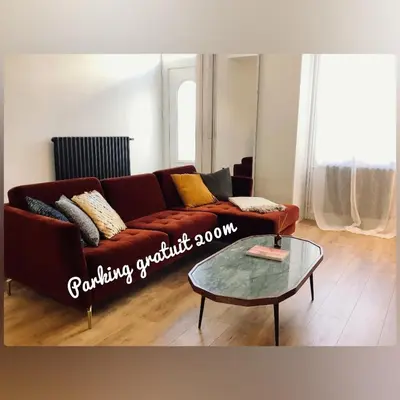 Coin salon dans l'établissement Home Sweet Home