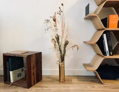 Bibliothèque dans l'appartement