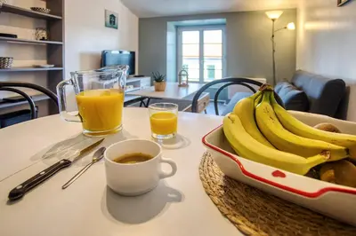 Options de petit-déjeuner proposées aux clients de l'établissement Centre-ville - calme -proche gare