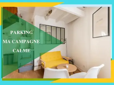 Coin salon dans l'établissement Appartement T2- Indus' appart'/ WIFI / PARKING