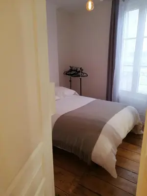 Un ou plusieurs lits dans un hébergement de l'établissement MAGNIFIQUE ESCALE POITEVINE. THE PLACE TO BE