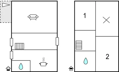 Plan de l'établissement Nice Home In Saint-Jean-D'angle