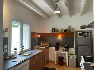 Cuisine ou kitchenette dans l'établissement La maison d’Eloi