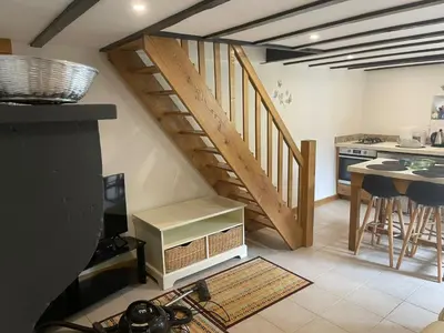 Cuisine ou kitchenette dans l'établissement Les Grozilles