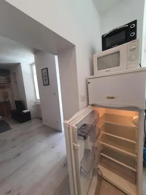 Cuisine ou kitchenette dans l'établissement APPARTEMENT HYPER CENTRE - Place du Minage
