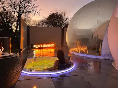 Plan de l'établissement Bulles gonflables Love Room - Love Home XO