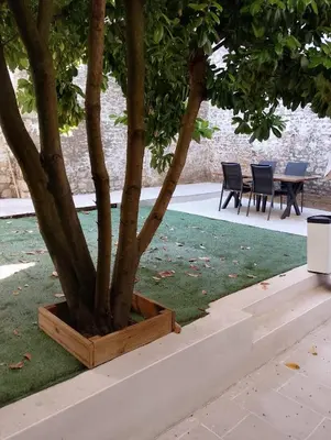 Jardin de l'établissement Le Jardin Niortais - Hyper centre- proche gare - Paisible - Grand Jardin privé, WIFI HD -NETFLIX