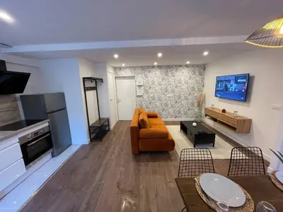 Cuisine ou kitchenette dans l'établissement Le Jardin Niortais - Hyper centre- proche gare - Paisible - Grand Jardin privé, WIFI HD -NETFLIX