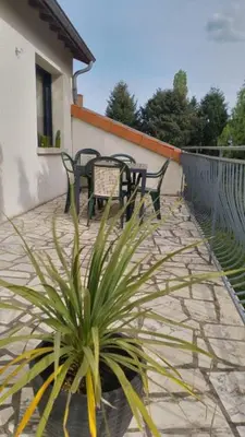 Balcon ou terrasse dans l'établissement Les loges