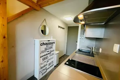 Cuisine ou kitchenette dans l'établissement Bel Appartement Avec Balcon Proche Du Lac