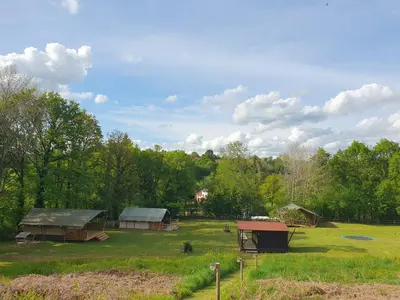 Paysage naturel près de le camping
