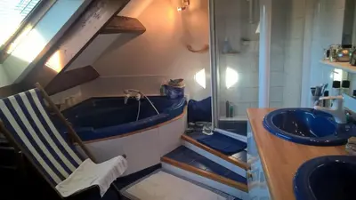 Salle de bains dans l'établissement Le Noroit Chambres d'Hôtes