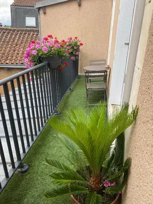 Balcon ou terrasse dans l'établissement • Bel appartement - centre historique de Poitiers