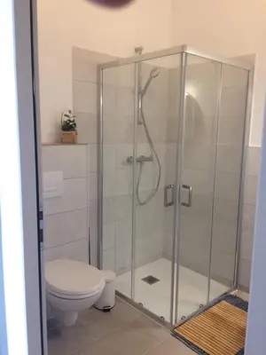 Salle de bains dans l'établissement Les 3 pigeons